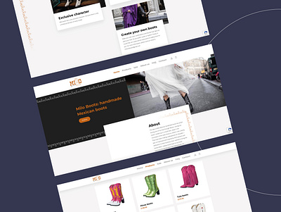 Webdesign inspiration: Milo Boots👢 boots branding design ecommerce graphic design ui webdesign webdesigns webshop