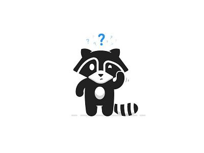 Confused confused mascot question raccoon
