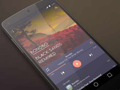 Music Player android app bonobo design material materialdesign music musicplayer player ui