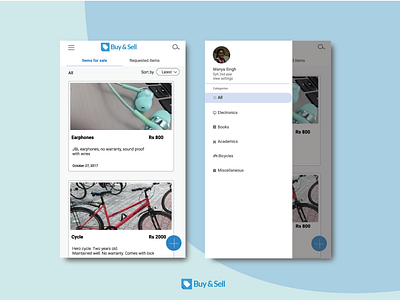 Buy and Sell - Mobile application.