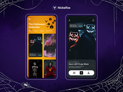 ‘Tis the season for Halloween app branding design dribbbleweeklywarmup ecommerce typography ui ux