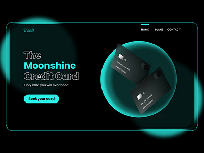 Moonshine Credit Card Landing Page