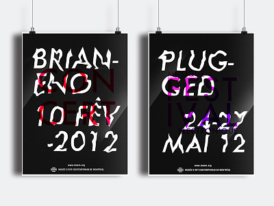 MACM Posters affiche concert festival montreal museum music musique musée plugged poster typography