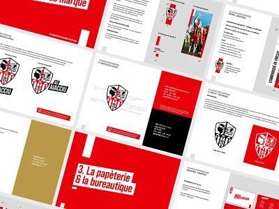 Charte graphique AC Ajaccio brand guidelines branding creative football football branding france ligue 1 montpellier soccer sport app sport design