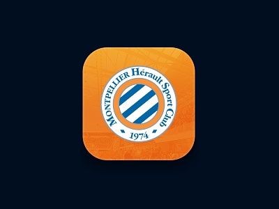 MHSC App icon app application football iphone mhsc montpellier soccer sport