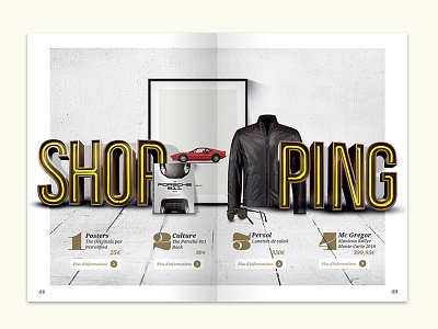 Shopping Page cars edition editorial design magazine page print shopping
