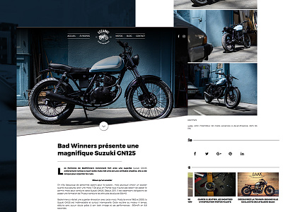 Motorcycles blog 🏍 actu blog caferacer custom moto motor motorcycles news site web webdesign wordpress