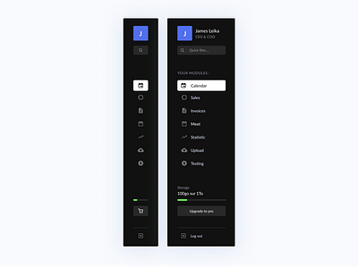 Dark Nav of Luk. - UI Design by Malo Chap's on Dribbble