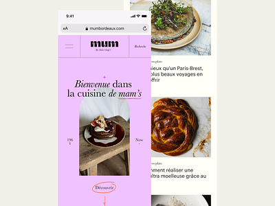 Mum a food blog 🖤 blog branding culinaire design design app graphic design illustration logo motion graphics ui ui ux ui design uiux ux vector web