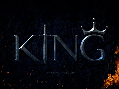 King's Text Effect Mockup text text effect text effects text mockup typography