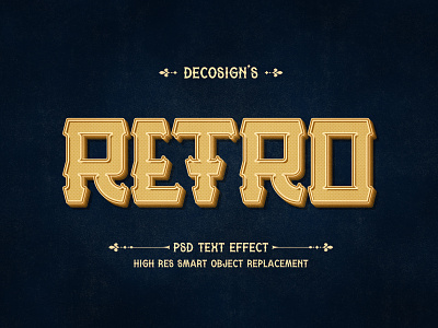 Vintage Text Effect Photoshop Mockup design illustration logo text text effect text effects text mockup typography