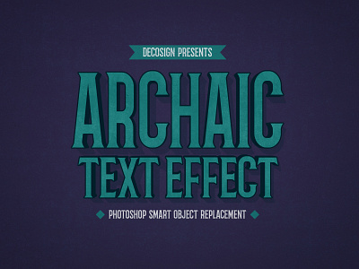 Archaic - Vintage Text Effect Mockup