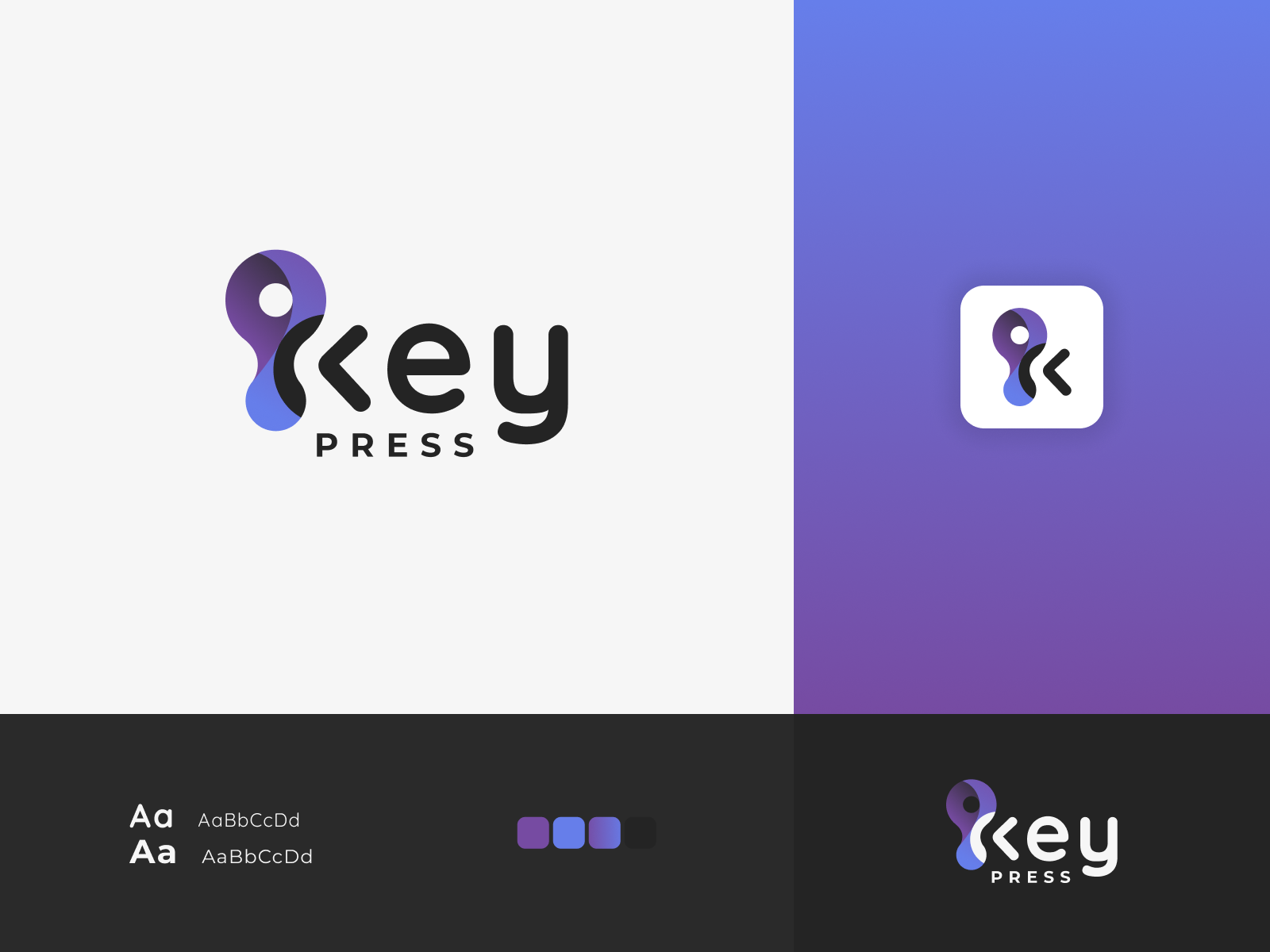 KeyPress Logo Design by Agata Rogoń on Dribbble