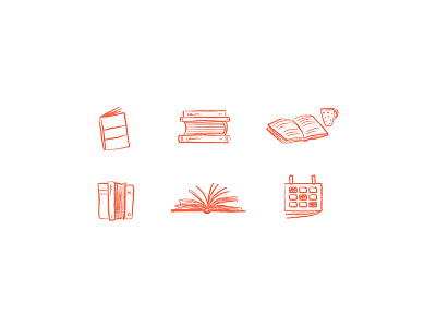 Illustrations for Readhabit.io app books branding design graphic design icon icons illustration ui web app