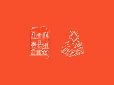 (More) Illustrations for Readhabit.io app books branding graphic design icon icons illustration ui web app