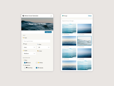 Notion Cover Generator - Mobile design figma graphic design mobile notion ui