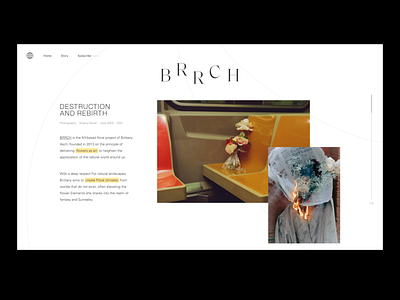 Destruction and Rebirth — Layout clean ui gallery interface landing landingpage layout minimal typography ui web