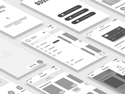 Bookout UX Design app book design ecommerce prototype store ui ux wireframe