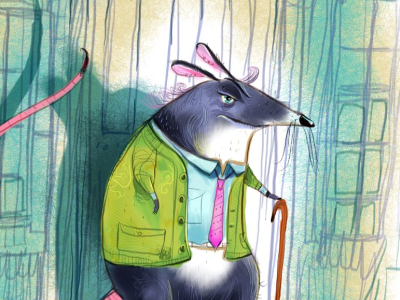 Lord Rattington cantankerous character design childrens book illustration lord rat rat lord sketch