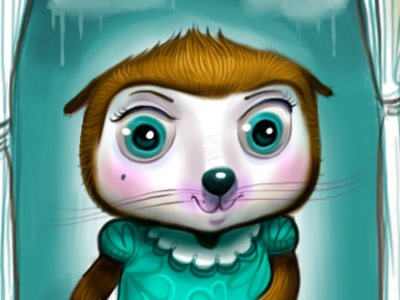 Clover animal character design childrens book dress eyes fur girl illustration lady storybook