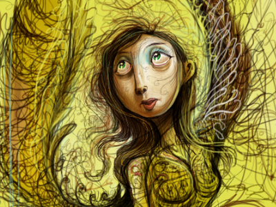 Furnace character design concept art gold illustration mythology supernatural