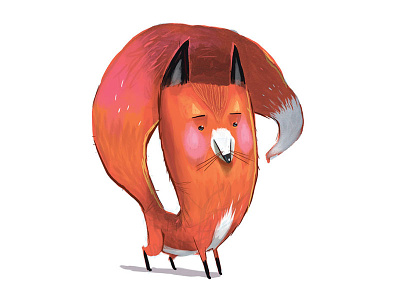 Fox Tale fox furry illustration orange
