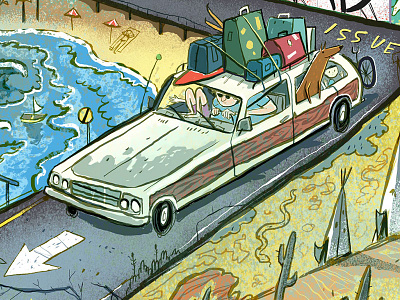 Paste Magazine - The Road Issue american road road trip station wagon usa vacation