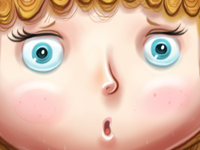 Goldilocks Wooah blonde blue blue eyes character design fairy tale goldilocks illustration rosy surprised