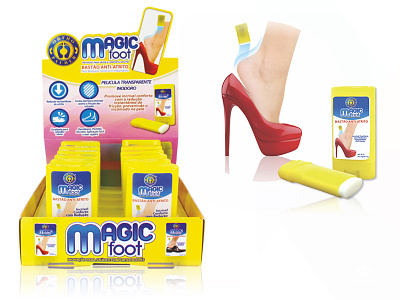 Embalagem Expositora Magic Foot design packing design