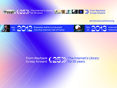 Internet Archive turns 25 - campaign branding and art direction