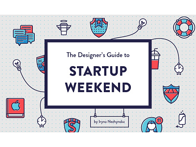 The Designer's Guide to Startup Weekend - cover advice design guide icons presentation startup stroke tips ui ux