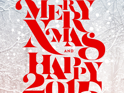 Happy Holidays card christmas greeting holidays new year poster typography xmas