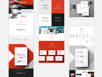 Upcoming project on Behance - WIP branding hero rebrand software agency