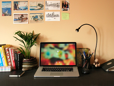 My workspace (shot for Dribbble Timeout)