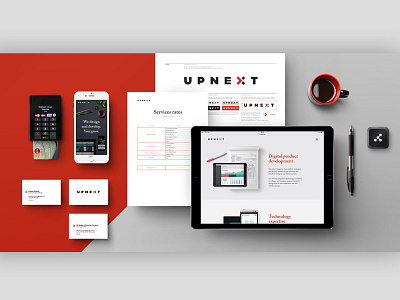Upnext  |  Fintech software experts  |  Brand Identity