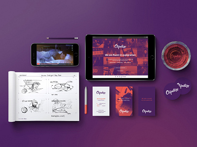 Clipatize | Explanatory videos production brand identity content lettering purple sketches storytelling studio