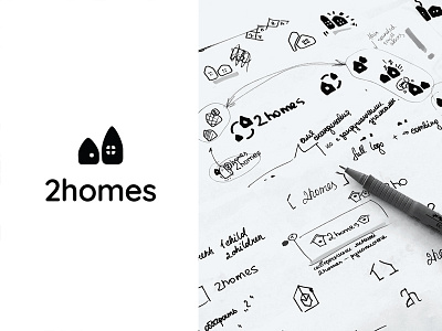 2homes - Logo sketches