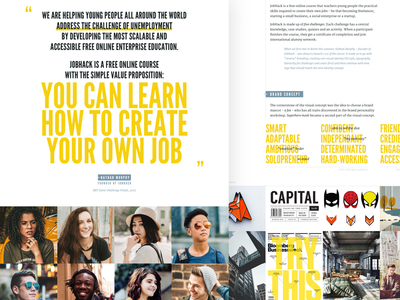 JobHack - case study branding case study education fox identity logo moodboard pin platform shield startup