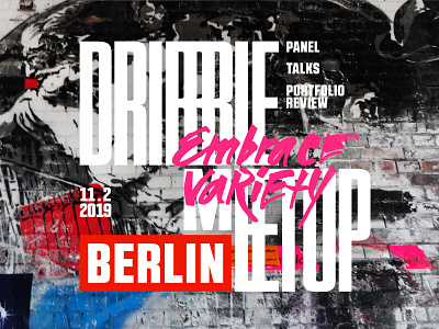 more "Berlin-ish" Dribbble Berlin meetup cover