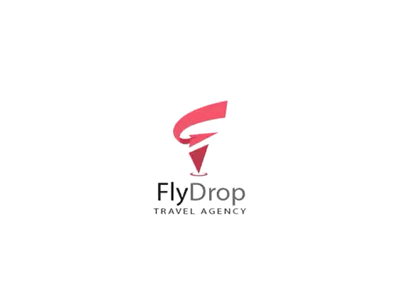 Flydrop aftereffects animation brand f fly logo paper plane photoshop travel agency