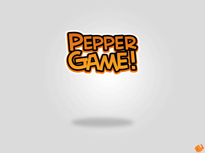 Peppergame logo animation app arcade game baseball freelance illustration logo mobile mockupestudio peppergame sport