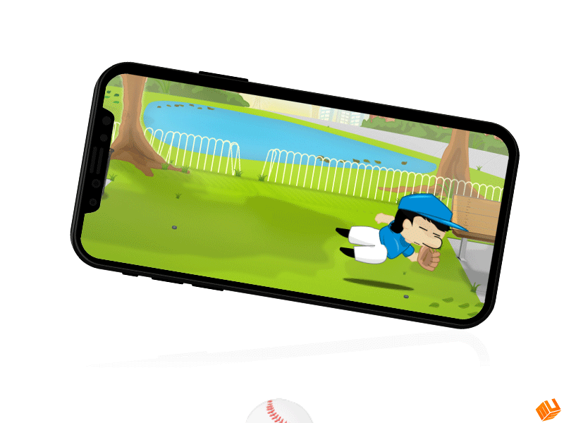 Peppergame - out of frame animation app arcade game baseball freelance illustration mobile mockupestudio out of frame peppergame sport