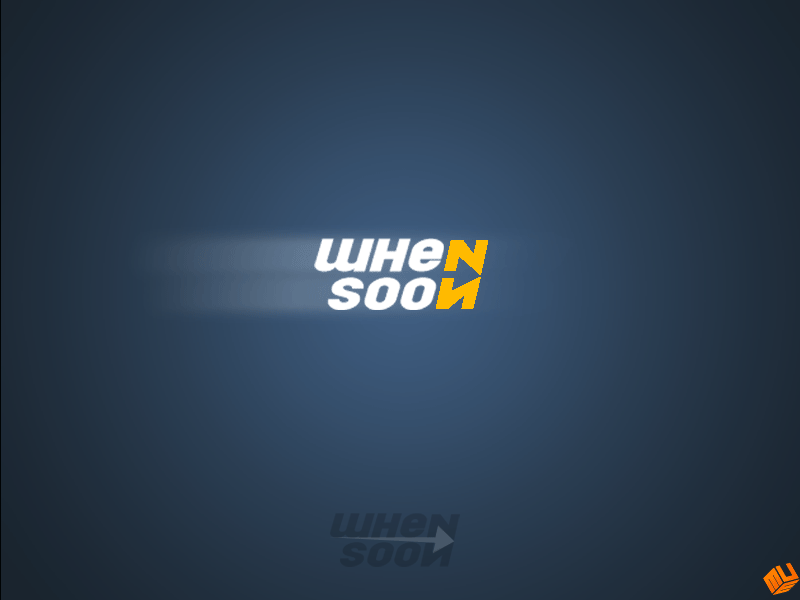 Whensoon animation brand illustration logo photoshop soon when