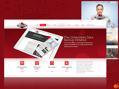 Baculasystem Webpage baculasystem front end design photoshop red ui web design web page