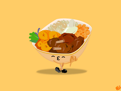 Fry Fondness cartoon design ecuador ecuatorian food food illustration typical food vector