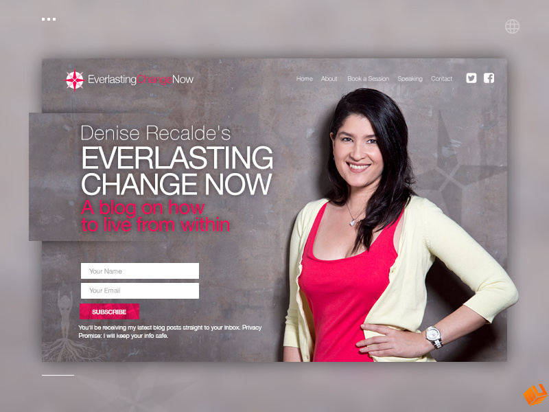 EverlastingChangeNow design photoshop blog psychologist mockupestudio webpage recalde ted conference ted talking consultor