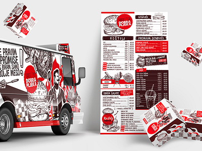 Fast Food Truck - Gurman belgrade branding burger design fast food food truck illustration logo