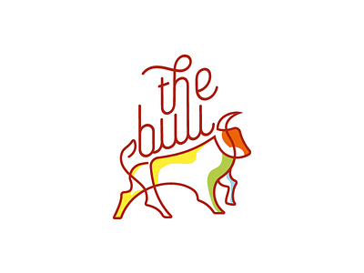 The Bull brand brand identity design illustration logo