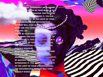 The Guardian Poster Art abstract abstract art artwork chromatic colorful cyberpunk daily design everyday art everydays female god goddess gradient guardian iridescent klarens poster poster art vaporwave
