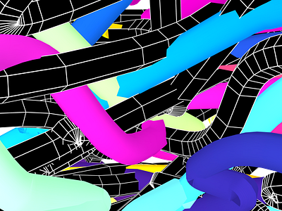 3D COLORFUL LINES - TUTORIAL abstract abstract art artwork class colorful cyberpunk everyday art everydays gradient iridescent klarens poster poster art retro skillshare tutorial tutorial animation tutorials udemy vaporwave